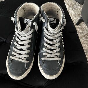 Golden Goose Black High-Top Sneakers